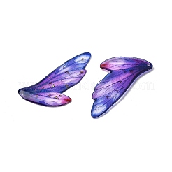 2Pcs Transparent Epoxy Resin Pendants&nbsp;RESI-A044-05C