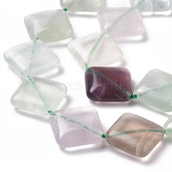 Natural Rhombus Fluorite Beads Strands&nbsp;G-L254-08