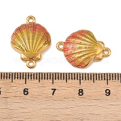304 Stainless Steel Enamel Shell Shape Connector Charms&nbsp;STAS-C150-07G