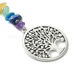 Tibetan Style Alloy Tree of Life Keychains&nbsp;KEYC-UN0001-21