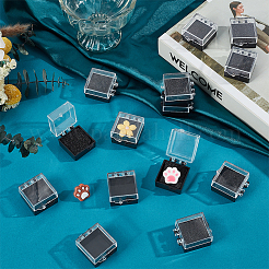 32Pcs Square Plastic Presentation Boxes for Badge Storage & Display&nbsp;AJEW-OC0014-49