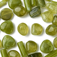 35Pcs 7 Styles Transparent Resin Beads&nbsp;RESI-FS0001-75