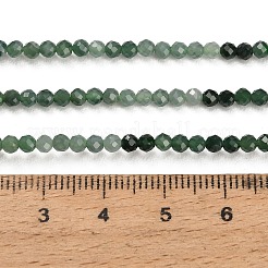 グラデーションカラーの天然翡翠ビーズの連  多面カット  ラウンド  3mm  穴：0.7~0.8mm  約134~135個/連  14.96~15.20''（38~38.6cm）。&nbsp;GG-CBA4399-A02-02B