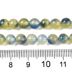 Dyed Natural White Jade Beads Strands&nbsp;G-T138-6mm-210-27