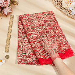 Polyester Sequins Fabric&nbsp;DIY-WH0683-51C