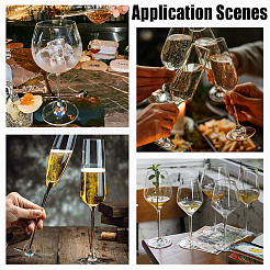 28Pcs 14 Colors Bicone Glass Wine Glass Charms&nbsp;AJEW-HY00010