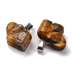 Natural Tiger Eye Pendants&nbsp;G-B127-05P-06