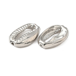 合金ビーズ  シェル形状  カドミウムフリー＆鉛フリー  プラチナ  18.5x12x3.5mm  穴：1.4mm  約454個/1000g&nbsp;FIND-L022-08P