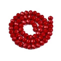 Opaque Solid Color Imitation Jade Glass Beads Strands&nbsp;X-EGLA-A044-P8mm-D15