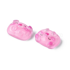 半透明の樹脂カボション  動物の混合形状  ミックスカラー  8.5~10.5x9.5~10x3.5~4mm&nbsp;RESI-E039-02