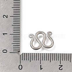 真鍮製のM字型留め具  ラックめっき  プラチナ  10x12x1.5mm&nbsp;LS-KK-CBA0DF0-14B-P