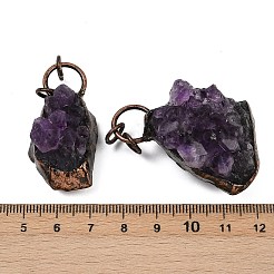 Raw Rough Natural Amethyst Pendants&nbsp;G-Z101-05R
