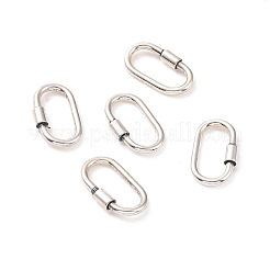 スターリングシルバーのロッキングカラビナ925個  クイックリンク  オーバル  アンティークシルバー  15x9x1.5mm  内径：12x5mm&nbsp;STER-D036-14AS