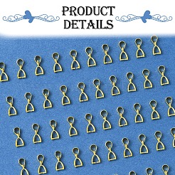 真鍮製アイスピックピンチベイル50個  ゴールドカラー  10x5.5x3mm  ピン：0.8mm&nbsp;IFIN-FS0001-47A