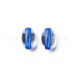 透明なアクリルビーズ  オーバル  藤紫色  9.5x6mm  穴：1.5mm  約2000個/500g&nbsp;MACR-S373-134-T08