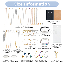 ジュエリーセット  ブレスレット & バングル & ネックレス & プレーンバンドリング & 時計バンドチャーム & キーホルダー  ミックスカラー&nbsp;SJEW-FH0001-02