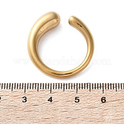 Ion Plating(IP) 304 Stainless Steel Cuff Rings&nbsp;RJEW-R133-011G