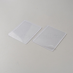 透明 PVC ID カード ホルダー  名前キーカードタグホルダー  長方形  透明  101x77x2mm  内径：97x69mm&nbsp;AJEW-WH0314-487