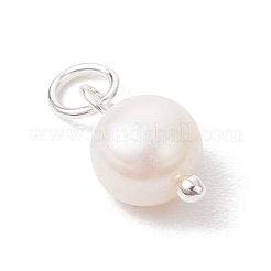 Natural Cultured Freshwater Pearl Two Sides Polished Charms&nbsp;PALLOY-JF04036-02
