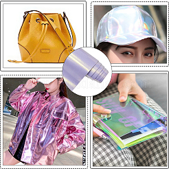 Glitter PU Leather Fabric&nbsp;AJEW-WH20049-44L