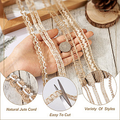 4 Bundles 4 Styles 
Natural Jute Cord&nbsp;OCOR-MP0001-03