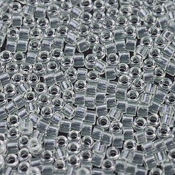MIYUKIデリカビーズ  シリンダー  日本製シードビーズ  11/0  （db1404)トランスペアレントペールグリーンミスト  1.3x1.6mm  穴：0.8mm  約2000PCS /ボトル  10 G /ボトル&nbsp;SEED-JP0008-DB1404