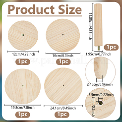 木製粘土モデリングツールセット1セット  古いレース  120~241x24.5~25mm&nbsp;WOOD-BC0001-34