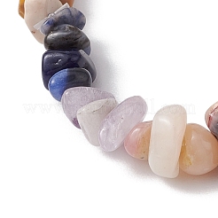 Natural Mixed Gemstone Chips Stretch Bracelets&nbsp;BJEW-JB11069