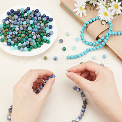 8 Strands 8 Style Natural & Synthetic Gemstone Beads Strands&nbsp;G-OC0002-07