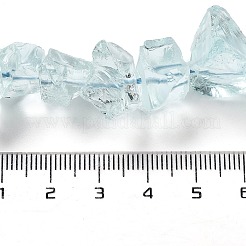 Glass Imitation Aquamarine Beads Strands&nbsp;G-P528-A03-01