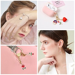 Alloy Enamel Pendants&nbsp;PALLOY-SC0002-76