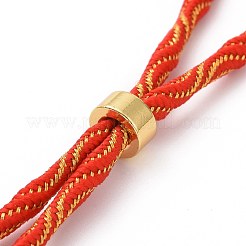 Nylon Cord Silder Bracelets&nbsp;MAK-C003-03G-12