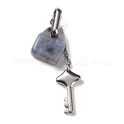 Natural Blue Spot Jasper Pendants&nbsp;G-B027-03C