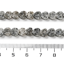 天然石セサミジャスパービーズ連売り  ハート  6x6x3mm  穴：1mm  約69~71個/連  14.57''~14.96''（37~38センチメートル）&nbsp;G-M403-A19-02