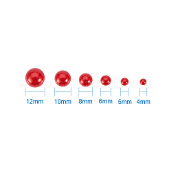 1Box ABS Plastic Imitation Pearl Dome Cabochons&nbsp;SACR-PH0001-09