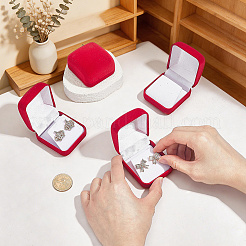 Portable Travel Velvet Jewelry Organizer Cases for Earrings and Necklace&nbsp;CON-WH0089-246B