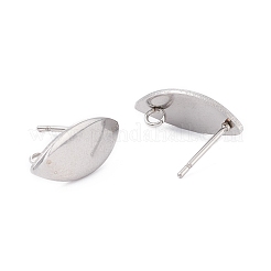 Non-Tarnish 304 Stainless Steel Stud Earring Findings&nbsp;STAS-F274-03P