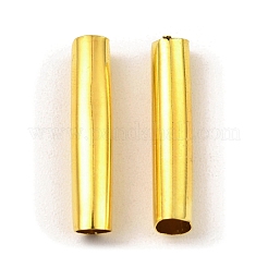 真鍮製チューブビーズ  カーブチューブ  ミックスカラー  25x5mm  穴：4.5mm&nbsp;KK-D040-12