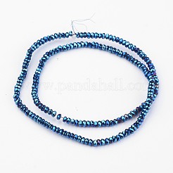 Electroplate Glass Beads Strands&nbsp;EGLA-P018-2mm-F07
