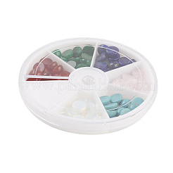 Natural & Synthetic Mixed Gemstone Cabochons&nbsp;G-JP0001-13