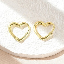 Brass Huggie Hoop Earrings&nbsp;LS-EJEW-C502-09G