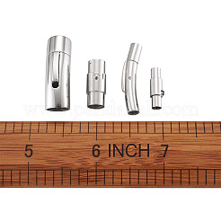 304ステンレススチール製バヨネット留め具とマグネット式ネジ留め具  ステンレス鋼色  30x6mm  穴：3mm&nbsp;STAS-YS0001-04P