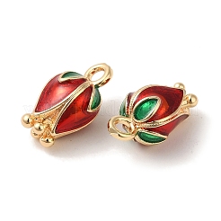 Brass Enamel Charms&nbsp;KK-S368-12G