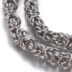 Tarnish Resistant 304 Stainless Steel Byzantine Chains&nbsp;CHS-P007-07P-03