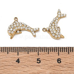 304 Stainless Steel Micro Pave Clear Cubic Zirconia Pendants&nbsp;CU-CBAF0F8-01C-G