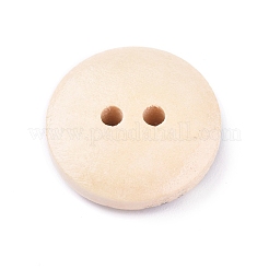 2-Hole Printed Wooden Buttons&nbsp;WOOD-E011-01