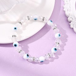 Handmade Lampwork & Glass Beads Stretch Bracelets for Women&nbsp;BJEW-JB13804