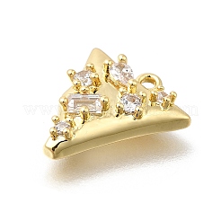 Brass Micro Pave Cubic Zirconia Pendants&nbsp;LS-KK-U061-05G-02
