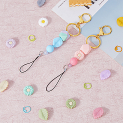 Baking Paint Zinc Alloy Knitting Stitch Marker Rings&nbsp;DIY-DC0002-21