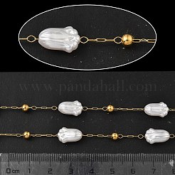 Ion Plating(IP) 304 Stainless Steel Flower Link Chains&nbsp;CHS-H034-03G-02